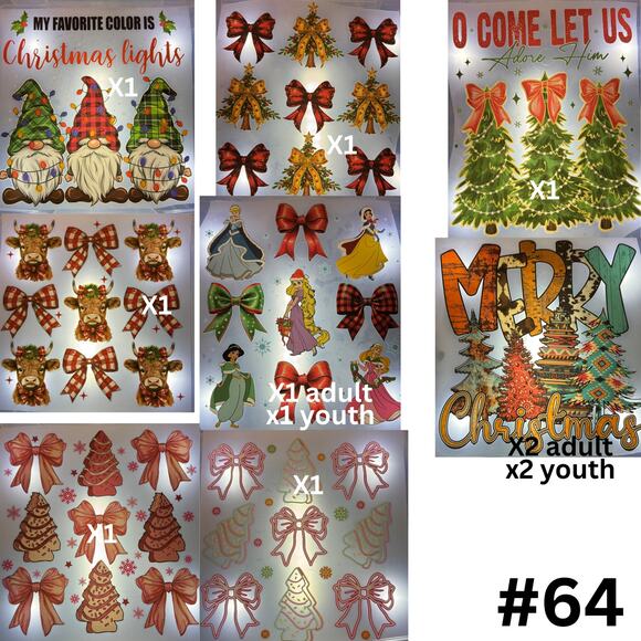 Gnome/Disney Retro Themed Christmas DTF Bundle - Picture 1 of 1